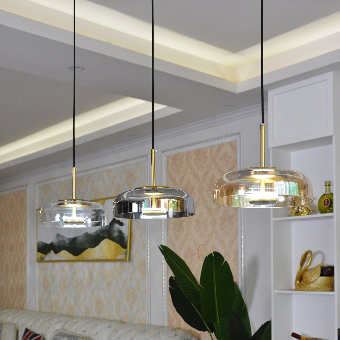 Suspension luminaire design rétro CRAP