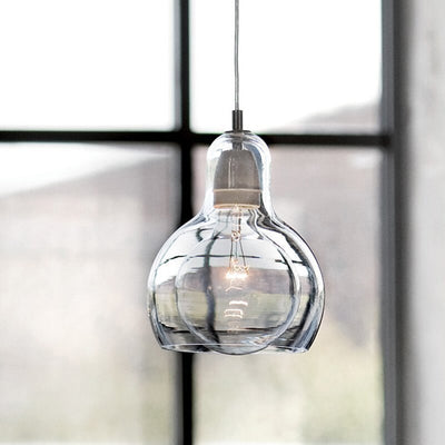 Suspension luminaire verre coloré MAKY