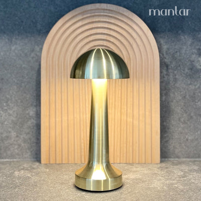 Lampe de table sans fil métallique Mata